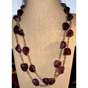 Amethyst Bead Necklace 28‎ in Vintage